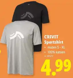 Lidl Crivit Sportshirt aanbieding