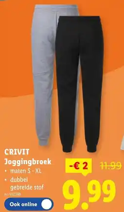 Lidl Crivit Joggingbroek aanbieding