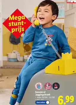 Lidl Sweater of Joggingsbroek aanbieding