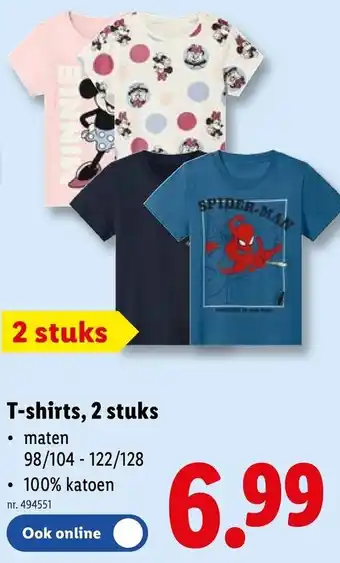 Lidl T-shirts aanbieding