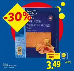 Lidl Nautica Gerookte Noorse zalm aanbieding