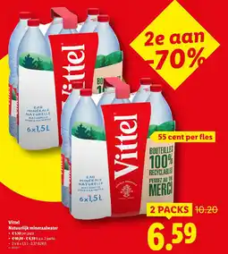 Lidl Vittel Natuurlijk mineraalwater aanbieding