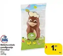 Carrefour Melkchocolade paasfiguurtjo Carrefour aanbieding