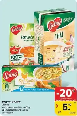 Carrefour Soep en Bouillon Liebig aanbieding
