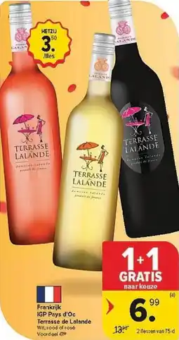 Carrefour Frankrijk IGP Pays d'Oc Terrasse de Lalande aanbieding