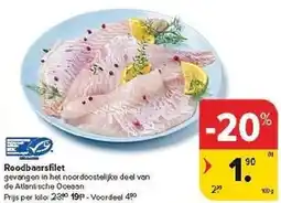 Carrefour Roodbaarsfilet aanbieding