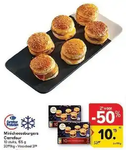 Carrefour Minicheeseburgers Carrefour aanbieding