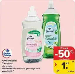 Carrefour Afwasmiddel Carrefour aanbieding