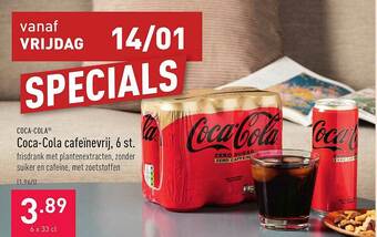 ALDI Coca Cola Cafeinevrij aanbieding