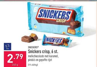 ALDI Snickers Crisp aanbieding