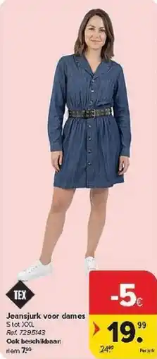 Carrefour Jeansjurk voor Dames aanbieding