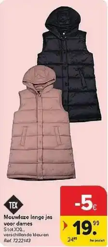 Carrefour Mouwloze Lange Jas voor Dames aanbieding