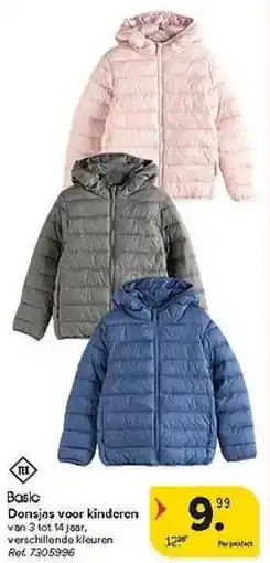 Carrefour Basic Donsjas voor Kinderen aanbieding