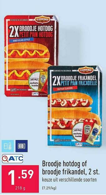 ALDI Broodje Hotdog Of Broodje Frikandel aanbieding