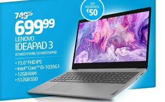 AUVA Lenovo Ideapad 3 aanbieding