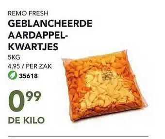 Bidfood Geblancheerde Aardappel Kwartjes aanbieding