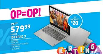 AUVA Lenovo Ideapad 3 aanbieding
