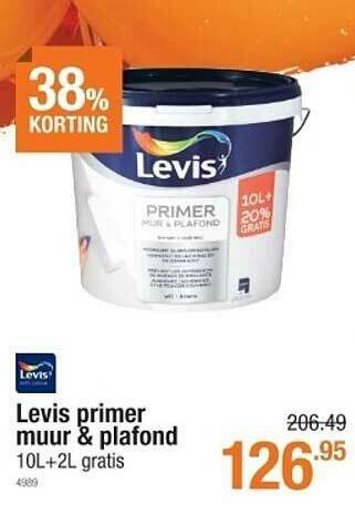 Cevo Levis Primer Muur & Plafond aanbieding