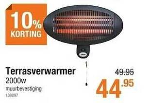 Cevo Terrasverwarmer aanbieding