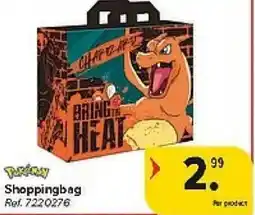 Carrefour Pokemon Shoppingbag aanbieding