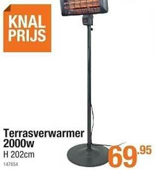 Cevo Terrasverwarmer 2000w aanbieding
