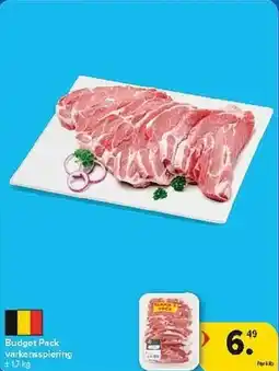 Carrefour Budget Pack varkensspiering aanbieding