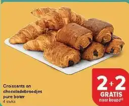 Carrefour Croissants en chocoladebroodjes pure boter aanbieding