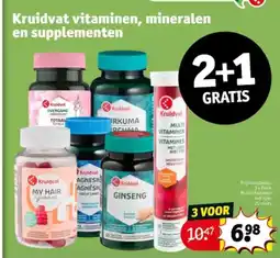 Kruidvat Kruidvat vitaminen, mineralen en supplementen aanbieding
