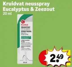 Kruidvat Kruidvat neusspray Eucalyptus & Zeezout aanbieding