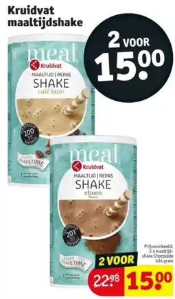 Kruidvat Kruidvat maaltijdshake aanbieding