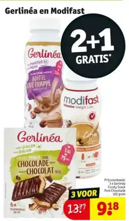 Kruidvat Gerlinéa en Modifast aanbieding