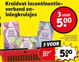 Kruidvat Kruidvat incontinentieverband en inlegkruisjes aanbieding