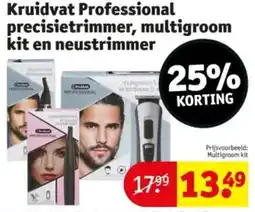 Kruidvat Kruidvat Professional precisietrimmer, multigroom kit en neustrimmer aanbieding