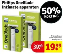 Kruidvat Philips OneBlade Intimate apparaten aanbieding