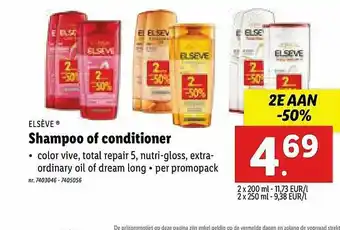 Elsève Shampoo Of Conditioner