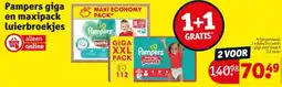 Kruidvat Pampers giga en maxipack luierbroekjes aanbieding