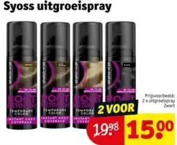 Kruidvat Syoss uitgroeispray aanbieding