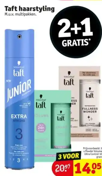 Kruidvat Taft haarstyling aanbieding