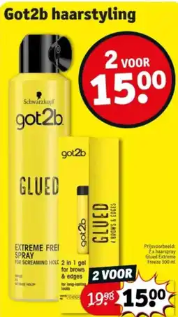 Kruidvat Got2b haarstyling aanbieding