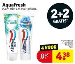 Kruidvat Aquafresh aanbieding