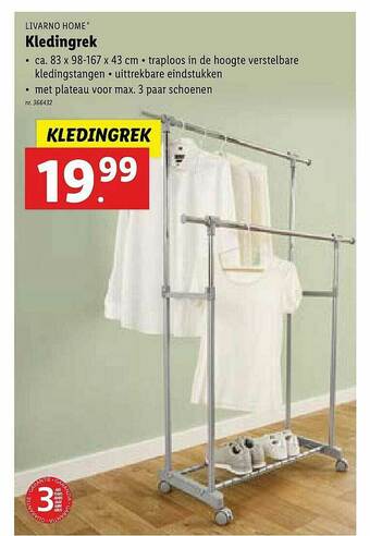 Lidl Kledingrek aanbieding