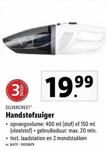Lidl Handstofzuiger aanbieding