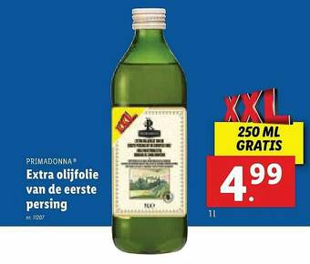 Lidl Extra Olijfolie Van De Eerste Persing aanbieding