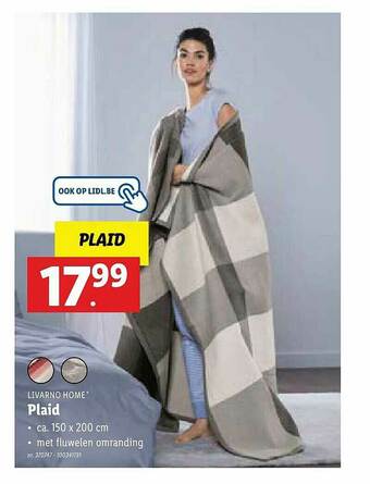 Lidl Plaid aanbieding