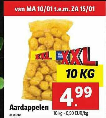 Lidl Aardappelen aanbieding