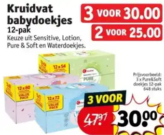 Kruidvat Kruidvat babydoekjes aanbieding