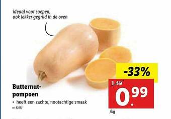 Lidl Butternut Pompoen aanbieding