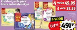 Kruidvat Kruidvat jumbopack luiers en luierbroekjes aanbieding