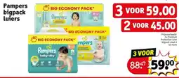 Kruidvat Pampers bigpack luiers aanbieding