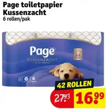 Kruidvat Page toiletpapier Kussenzacht aanbieding